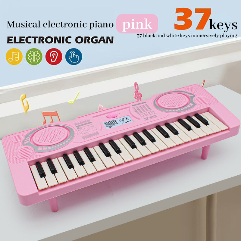 Children's Music Enlightenment: 37-key children's electronic keyboard for beginners with multi-function
