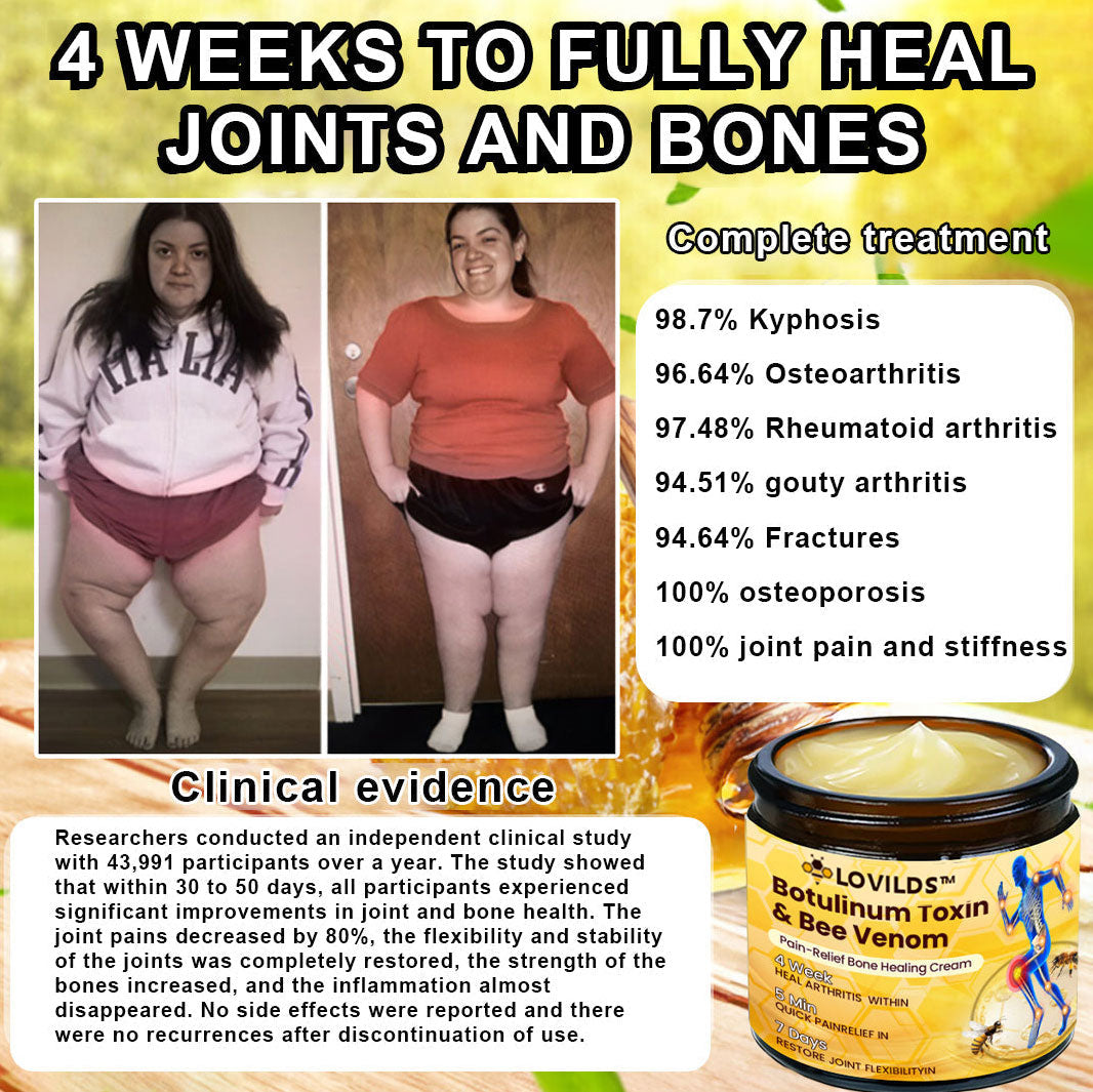 LOVILDS™ Botulinum Toxin & Bee Venom Pain-Relief Bone Healing Cream (7️⃣Day Quick Results)
