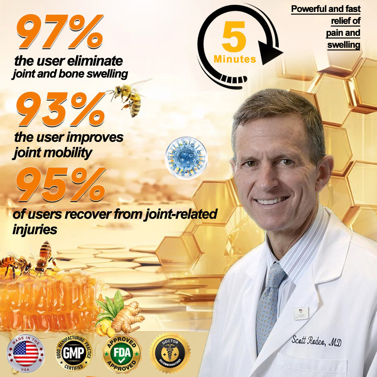 LOVILDS™ Botulinum Toxin & Bee Venom Pain-Relief Bone Healing Cream (7️⃣Day Quick Results)