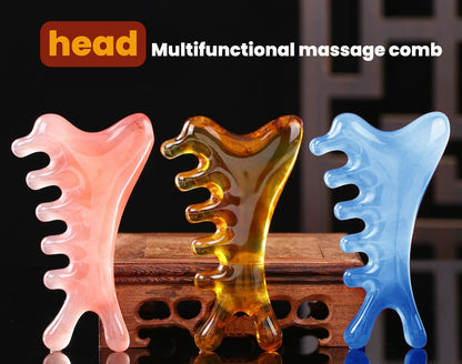Multifunction Scalp Massage Comb Gua Sha Tools