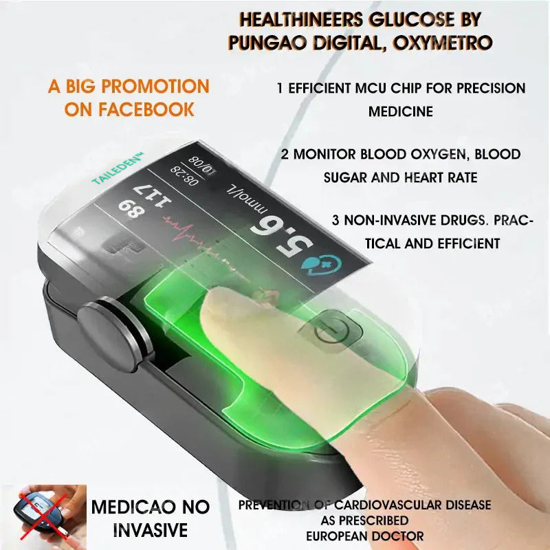 Fingertip Optical Glucose Sensor Monitor